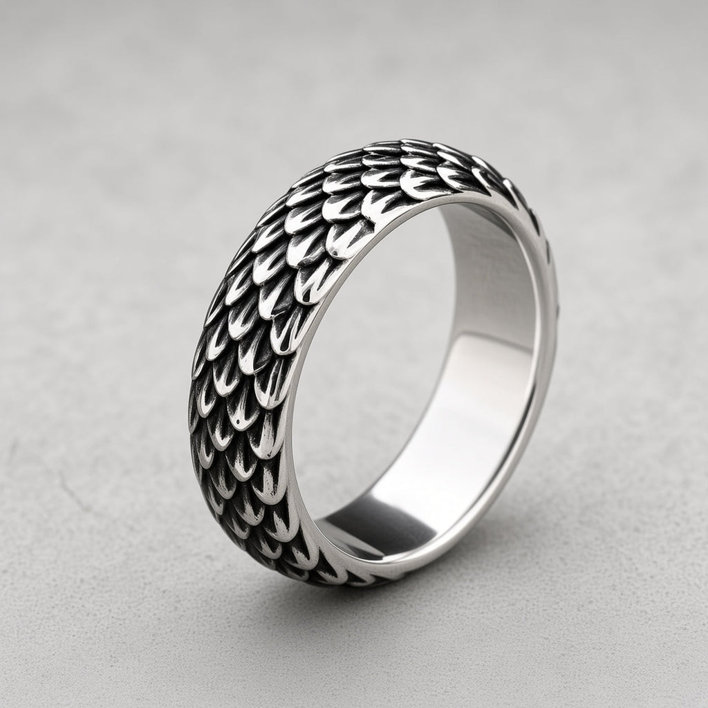 Drachenschuppen-Bandring