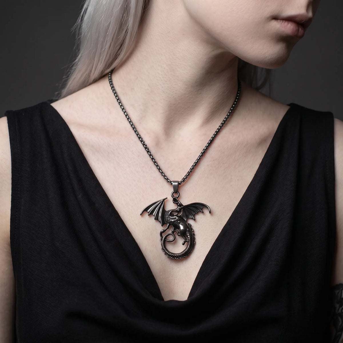 Verfluchter-Drache geflügelter Schrecken Halskette