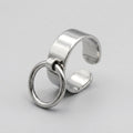 Moderner minimalistischer Goth-Ring