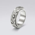 Sonne-&-Halbmond-Spinner-Ring