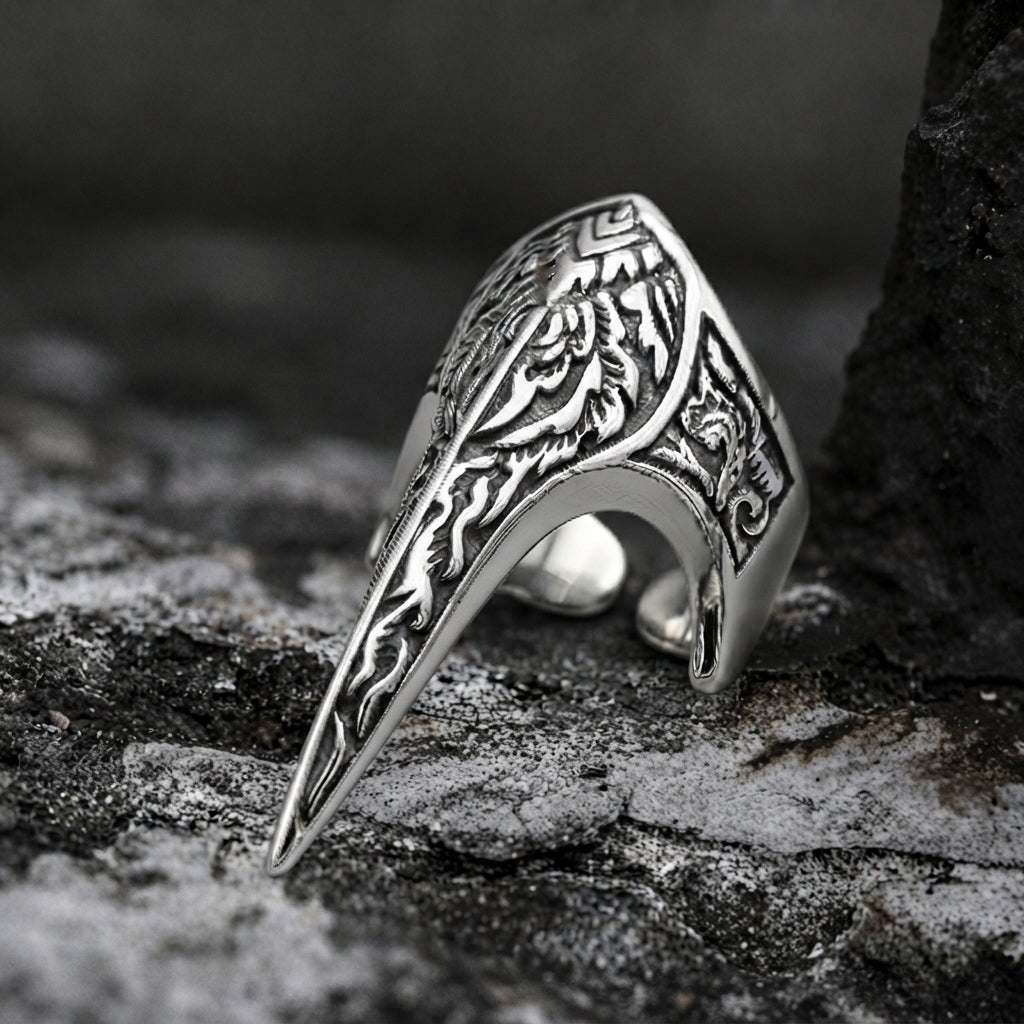 Rabenschädel-Schnabel-Ring