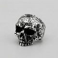 Verwitterter Krieger-Totenkopfring