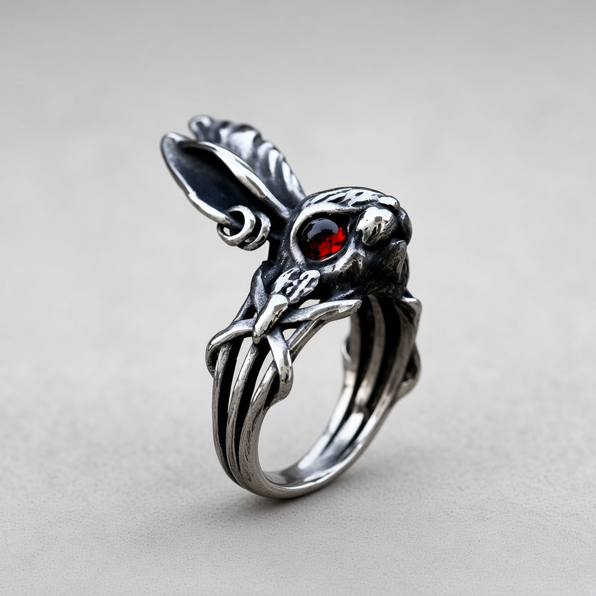 Karmesinrot-äugiger-Hasen-Ring